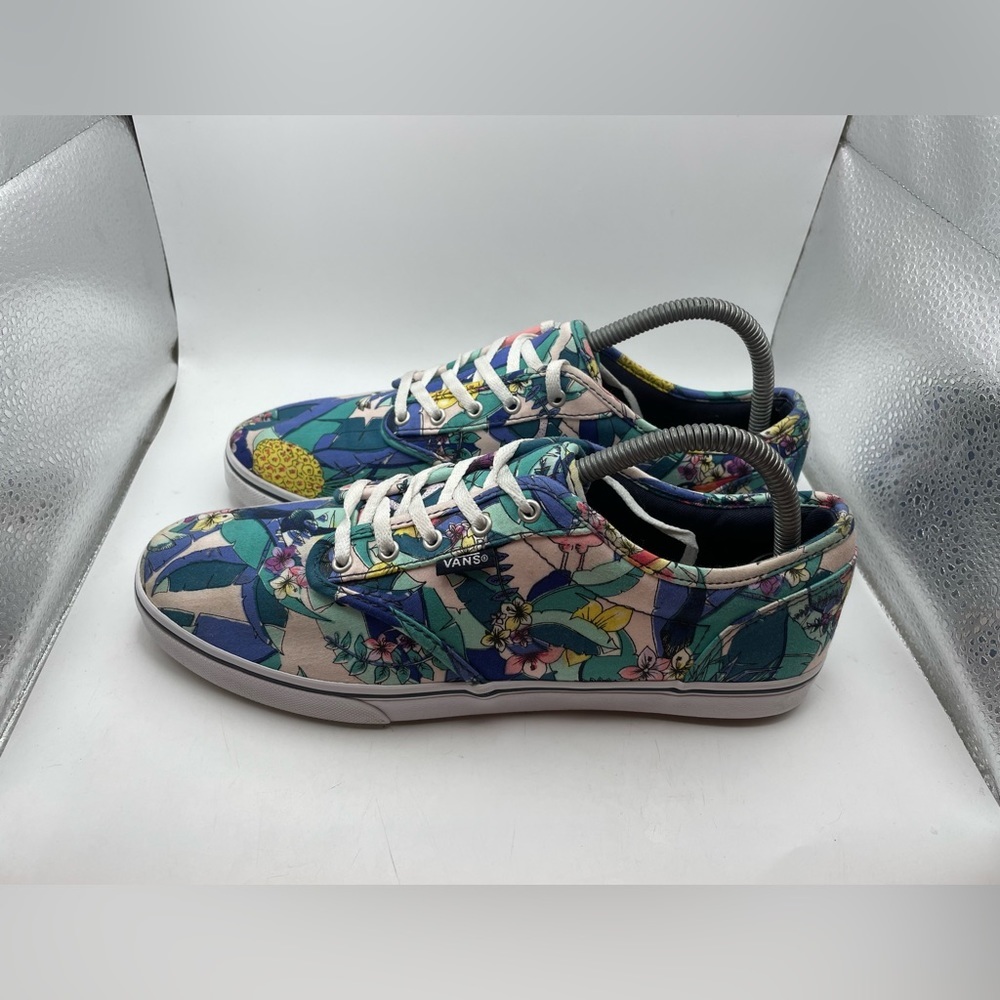 Vans floral women’s sneakers size 9
